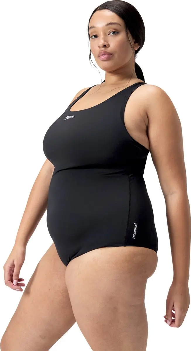 Speedo Endurance+ Medalist Dames Sportbadpak Plus Size 50 - Zwart