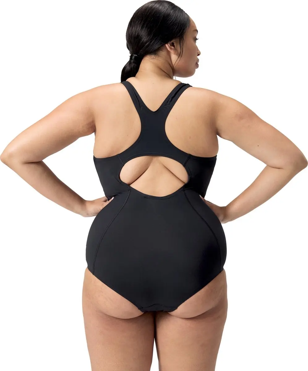 Speedo Endurance+ Medalist Dames Sportbadpak Plus Size 50 - Zwart