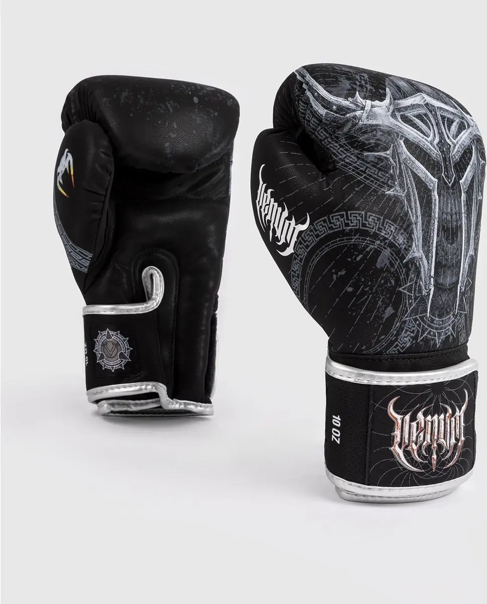 Venum Gladiator 5.0 Bokshandschoenen 12 OZ - Zwart Zilver