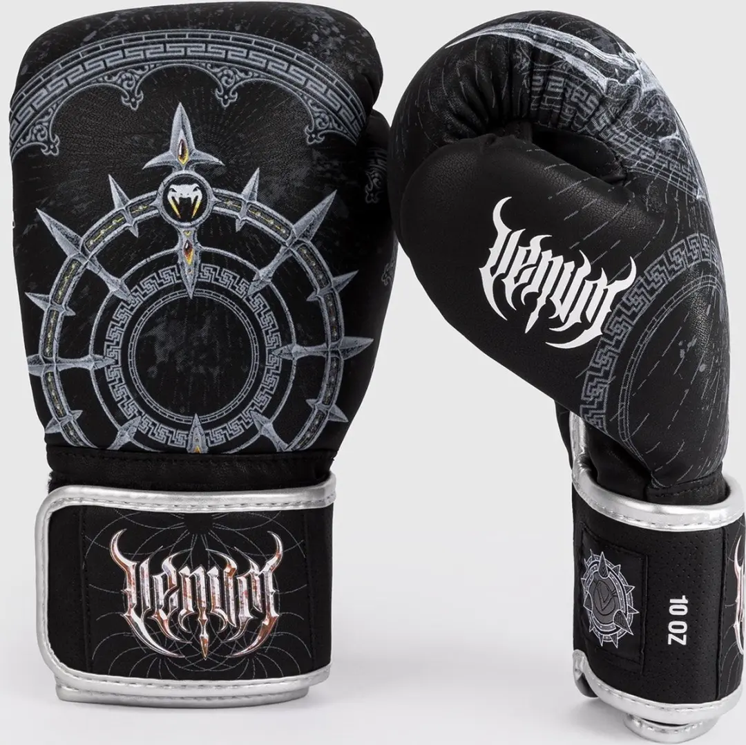Venum Gladiator 5.0 Bokshandschoenen 12 OZ - Zwart Zilver