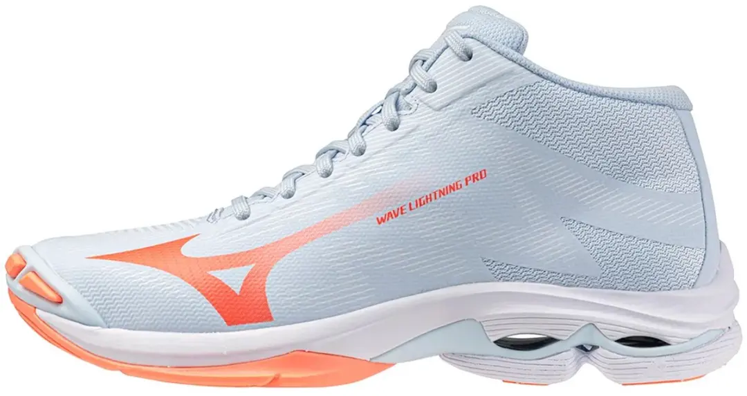 Mizuno Wave Lightning Pro Mid Dames Sportschoenen - Blauw EU 39