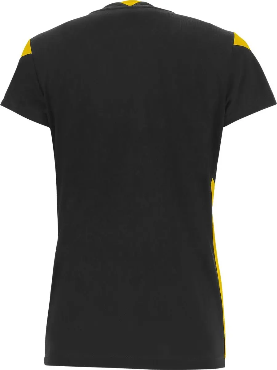 Macron Oxygen Shirt Dames Korte Mouw 3XL - Zwart/Geel