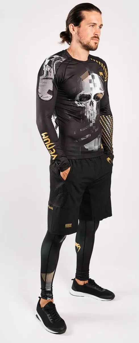 Venum SKULL Legging Spats Zwart Goud - XL - afbeelding 6 van 6
