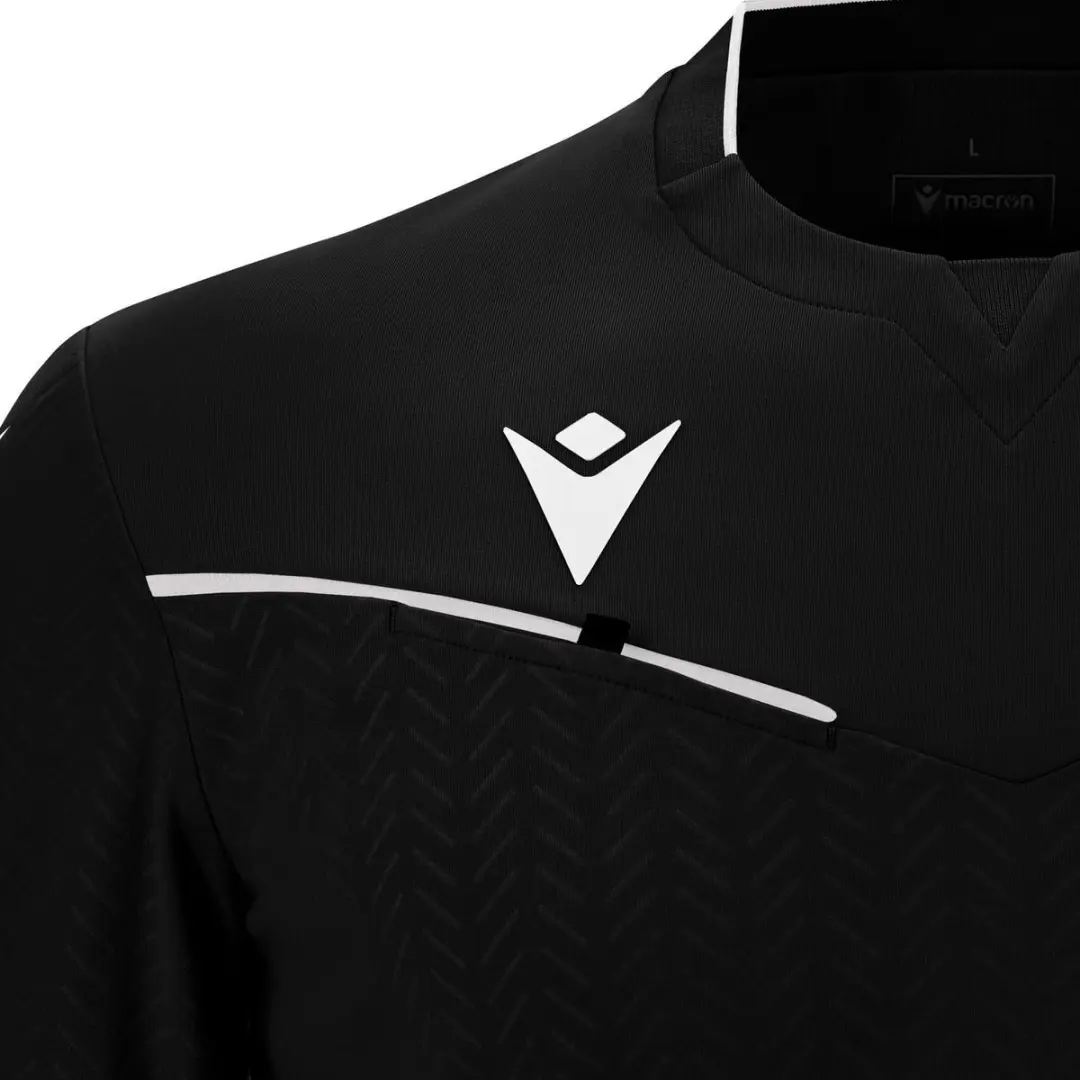 Macron Ponnet Eco Scheidsrechtersshirt Lange Mouw - S - Zwart