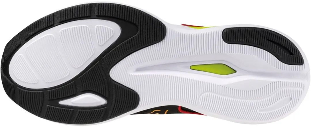 Mizuno Wave Revolt Heren Hardloopschoenen 43 - Zwart/Orange/Rood/Lime - afbeelding 3 van 6