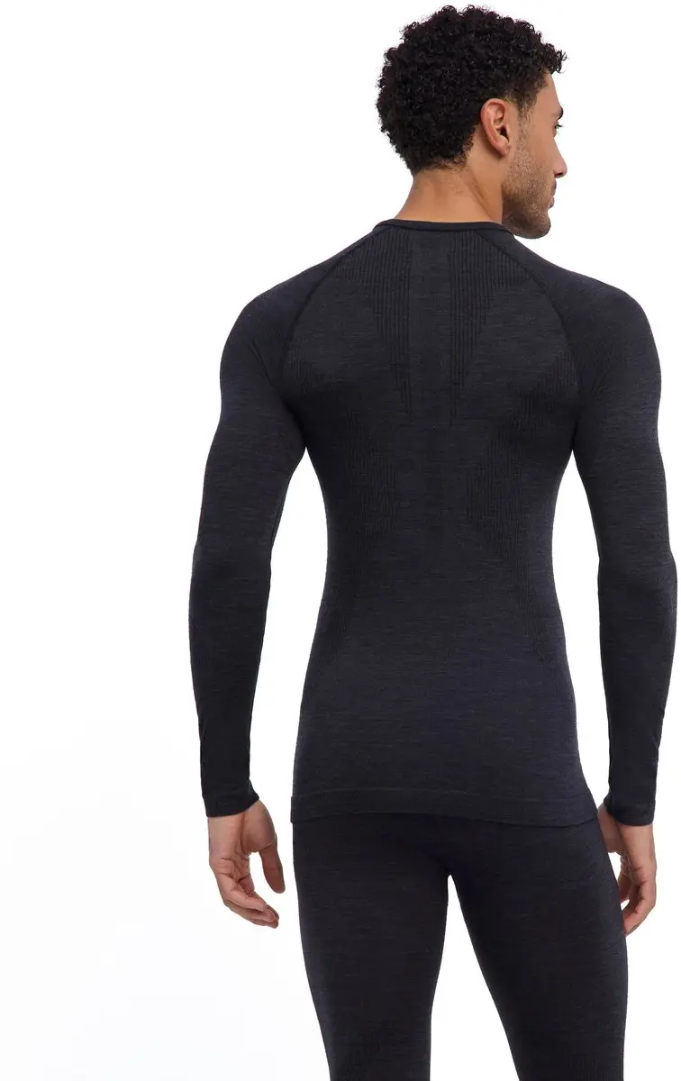 Falke Wool-Tech Longsleeve - Heren - Maat L - Zwart