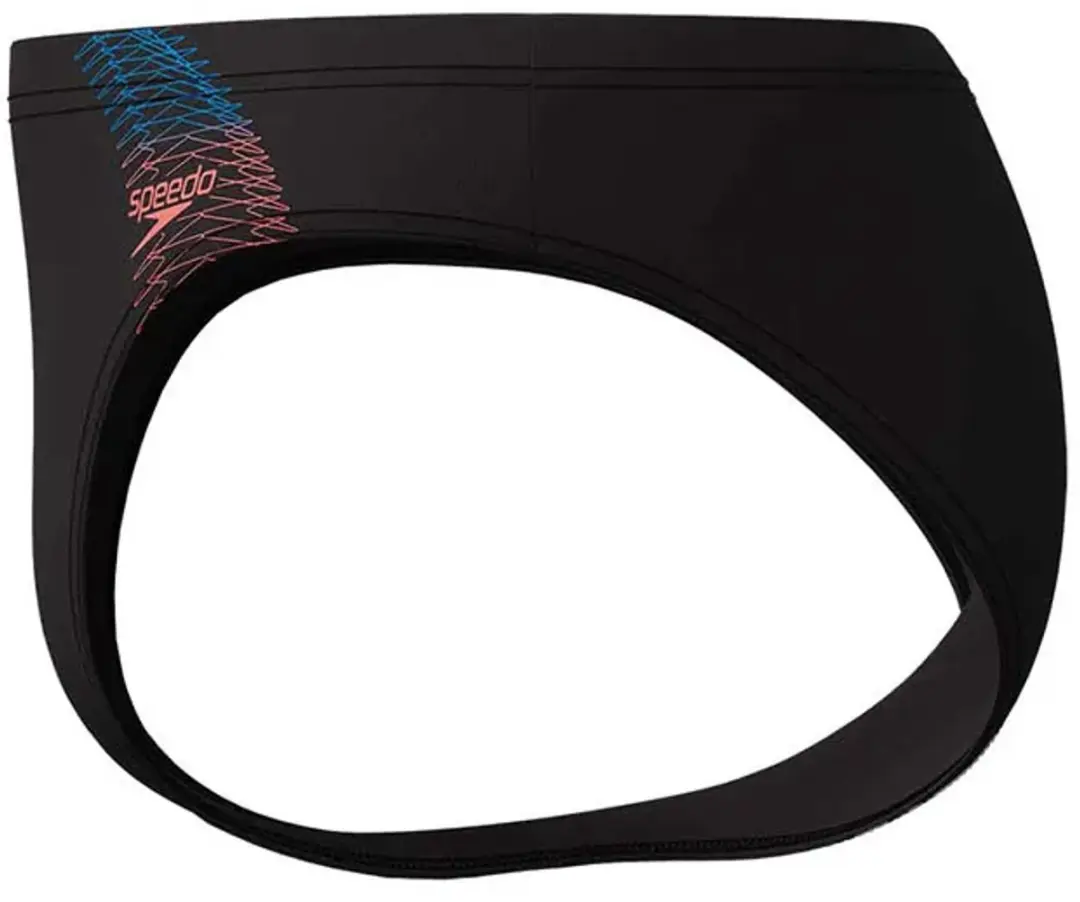 Speedo Medley Logo Zwemslip 26 - Zwart/Néon Coral