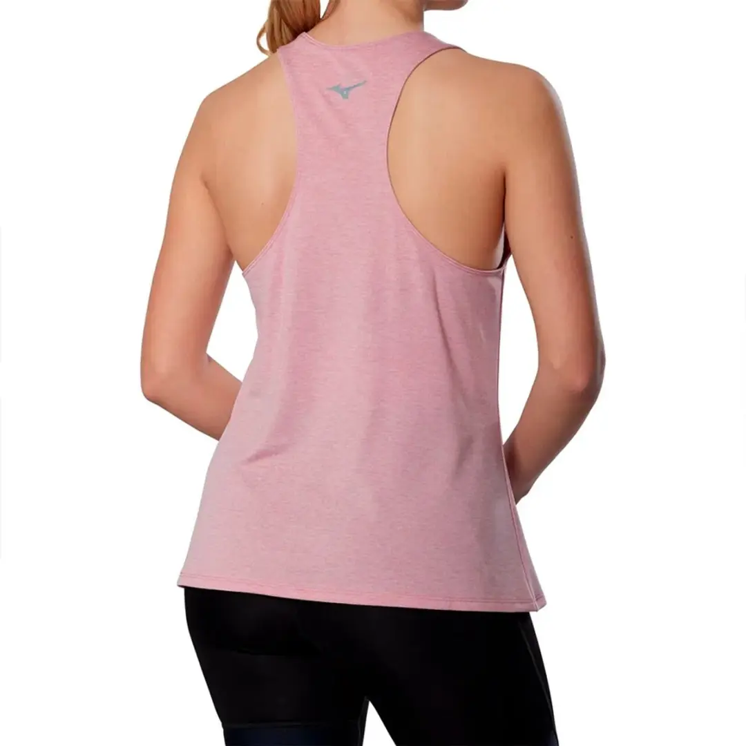 Mizuno Core Runbird Mouwloos T-shirt M - Roze Elegance