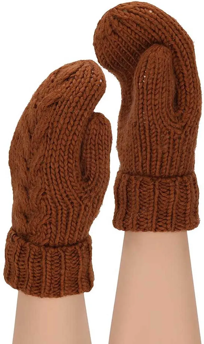 Sarlini Ski Handschoenen Dames - Midden Bruin