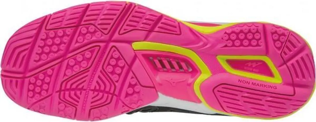 Mizuno Wave Stealth 4 Dames Schoenen - 38.5 - Zwart/Rose