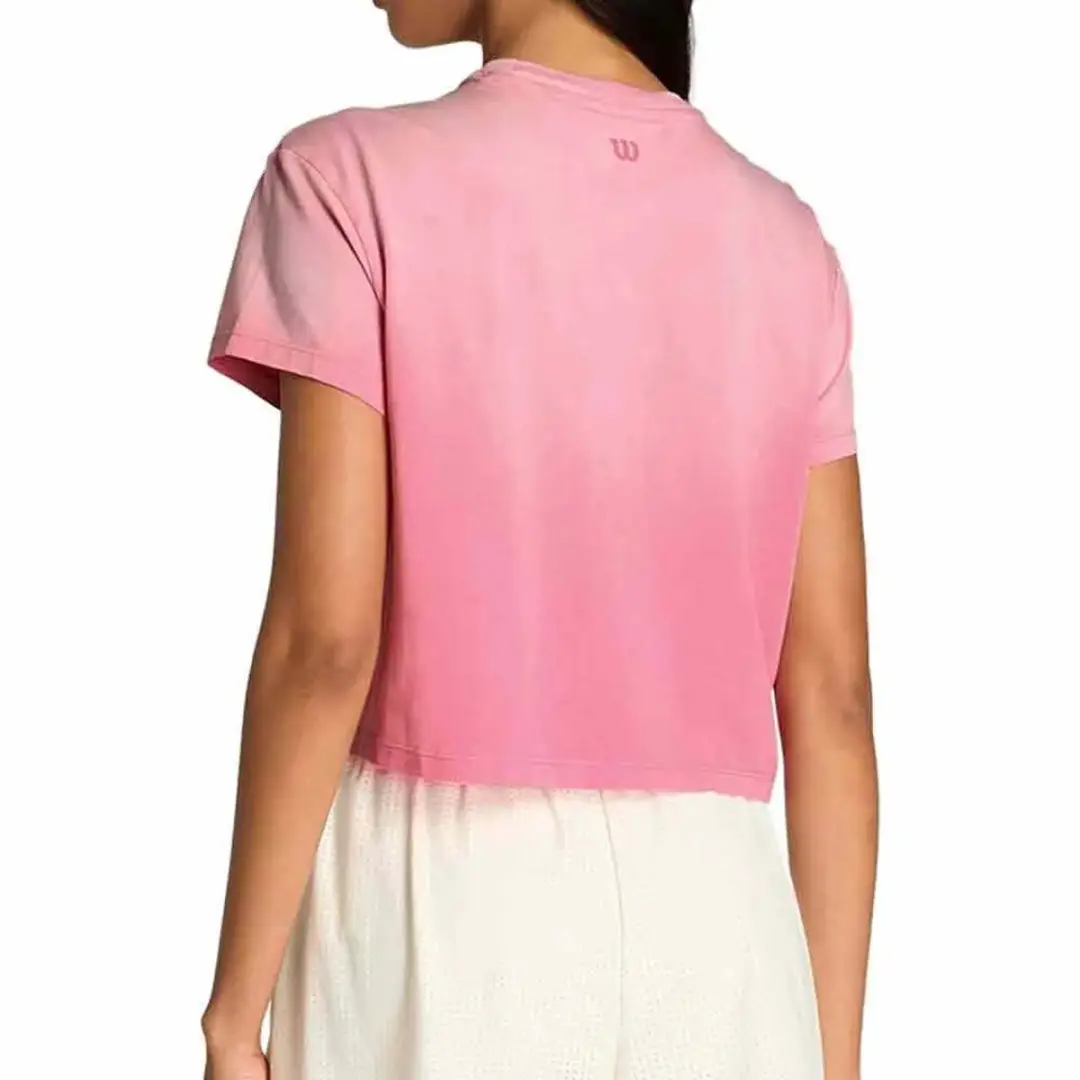 Wilson Harper Crop Vintage T-shirt - Roze L