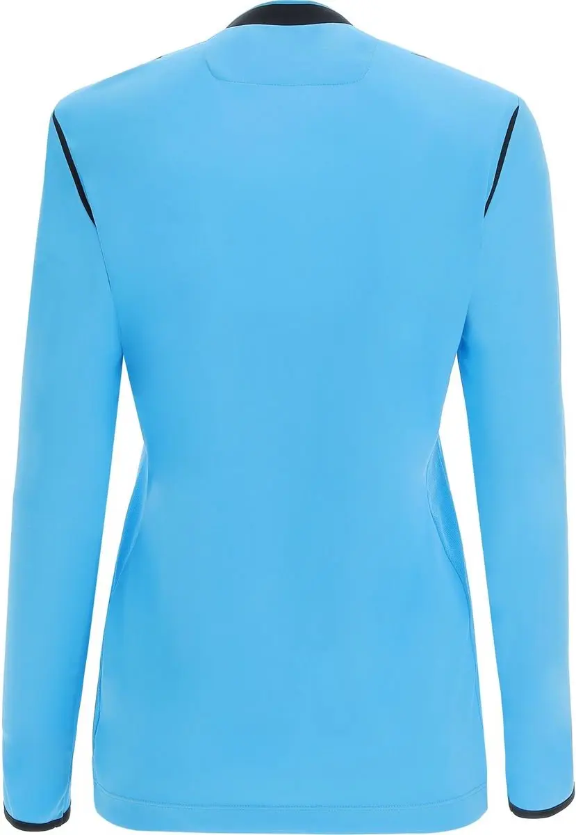 Macron Stephanie Scheidsrechtersshirt Dames - Fluor Turquoise/Zwart S