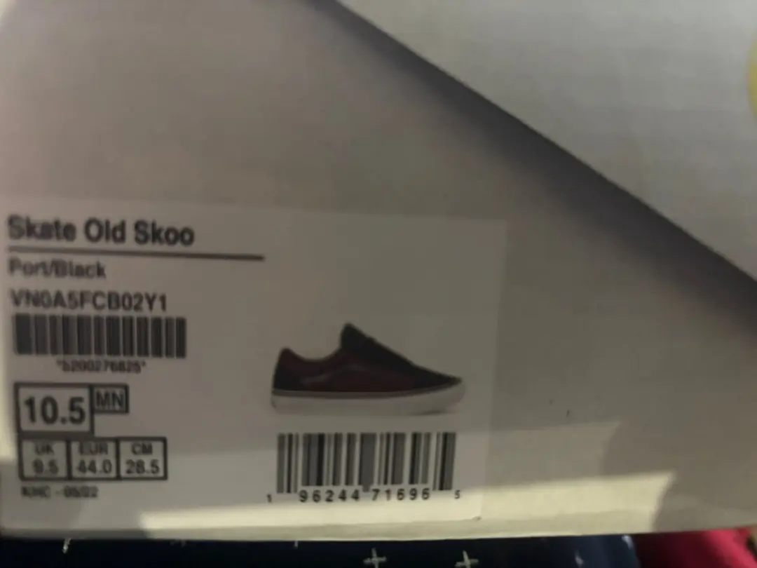 Vans Old Skool Heren Skateschoenen - Port/Zwart - 44