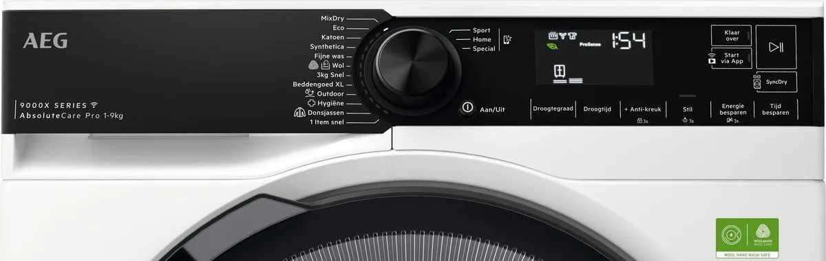 AEG TR969V6C Warmtepompdroger 9 kg - Wit