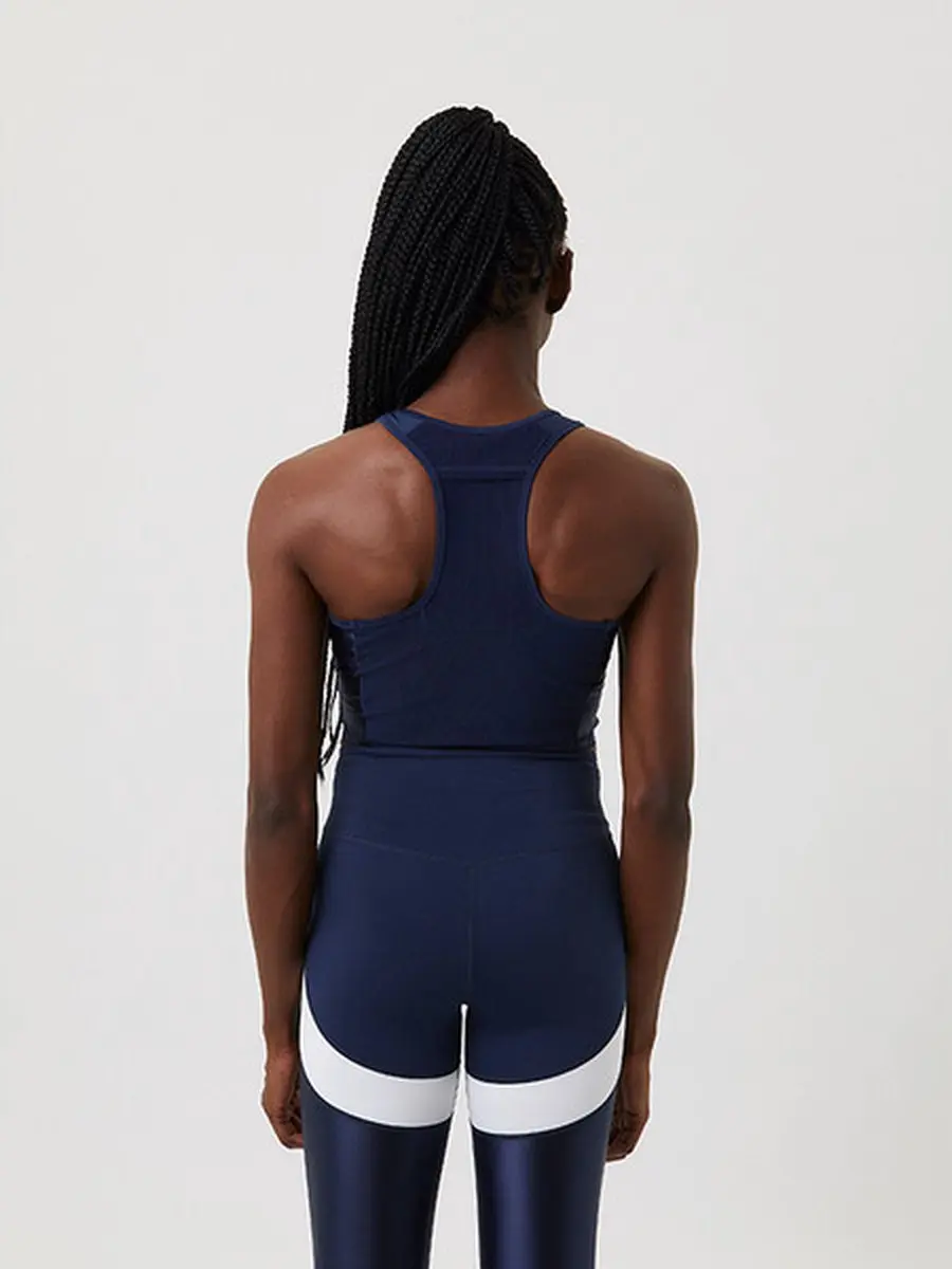 Björn Borg Crop Tank Sportshirt - Blauw - afbeelding 6 van 6