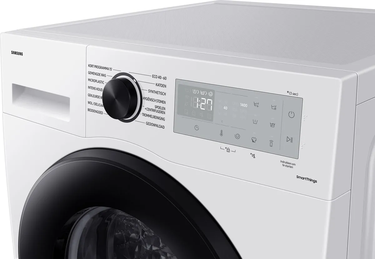 Samsung Ecobubble WW80CGC04AAHEN Wasmachine 8kg - Wit & Zwart