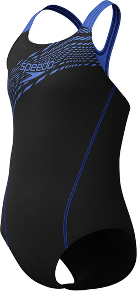 Speedo Medley Logo Medalist Meisjes Sportbadpak - Zwart/Blauw