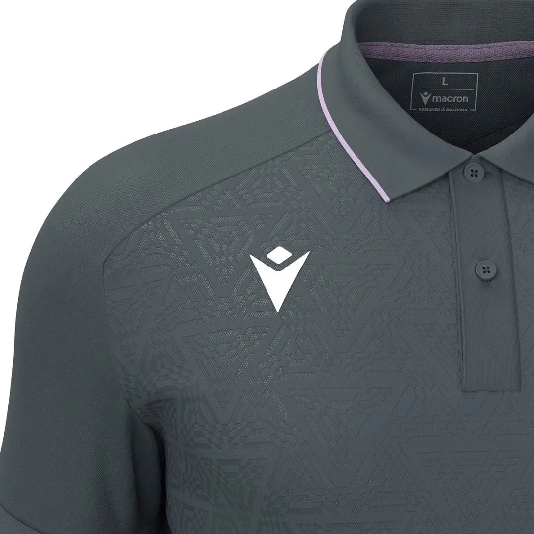 Macron Thunder Baldwin Polo Heren - Antraciet/Lila M