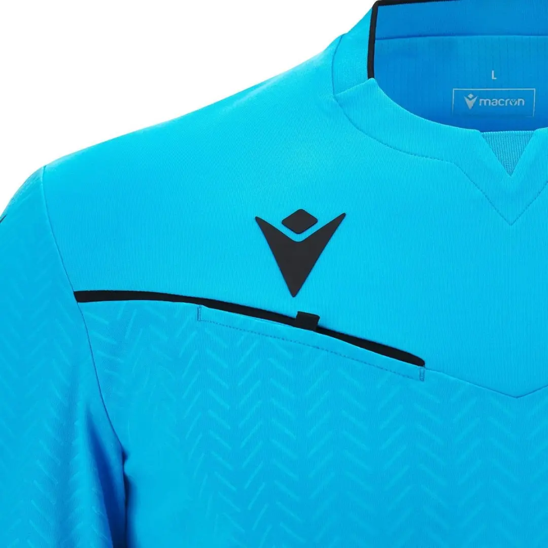 Macron Ponnet Eco Scheidsrechtersshirt Heren - S - Neon Sky