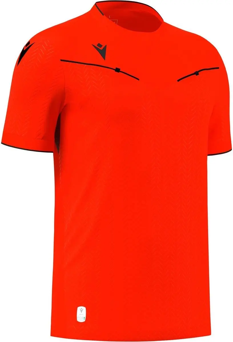 Macron Ponnet Eco Scheidsrechtersshirt Heren - XXL - Fluorood Rood