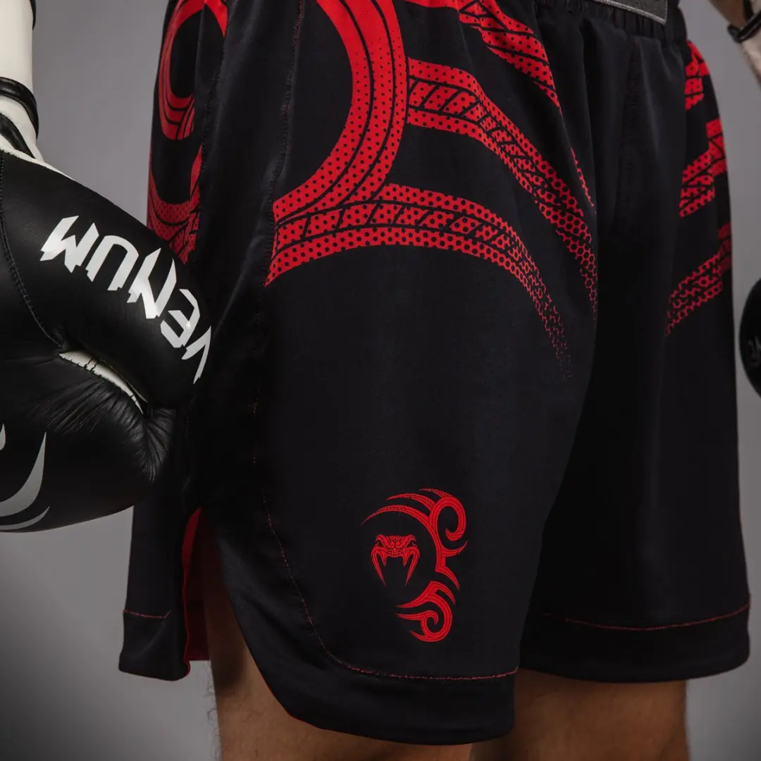Venum Mike Tyson Tiger Boxing Shorts - Zwart/Rood S