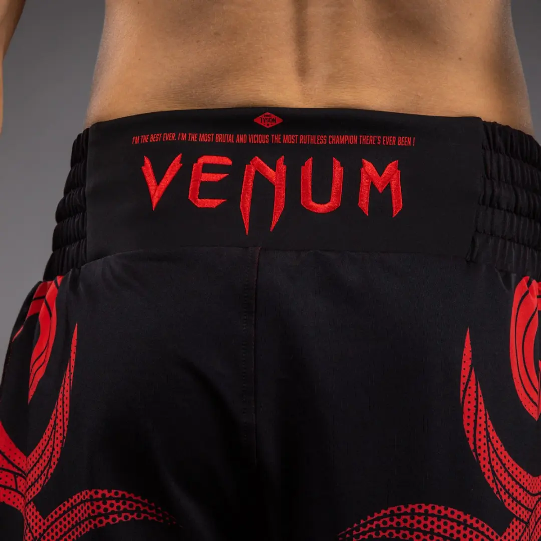 Venum Mike Tyson Tiger Boxing Shorts - Zwart/Rood S