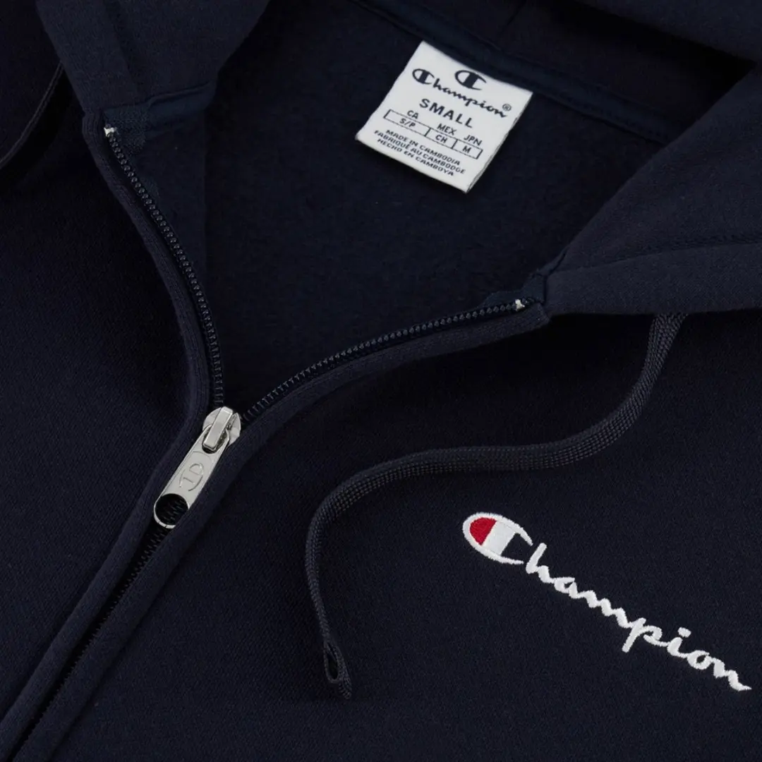 Champion Full Zip Hoodie Dames - Maat L - Donkerblauw