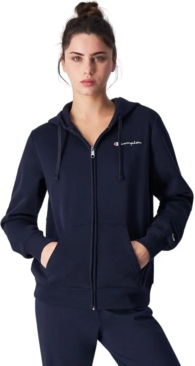 Champion Full Zip Hoodie Dames - Maat L - Donkerblauw
