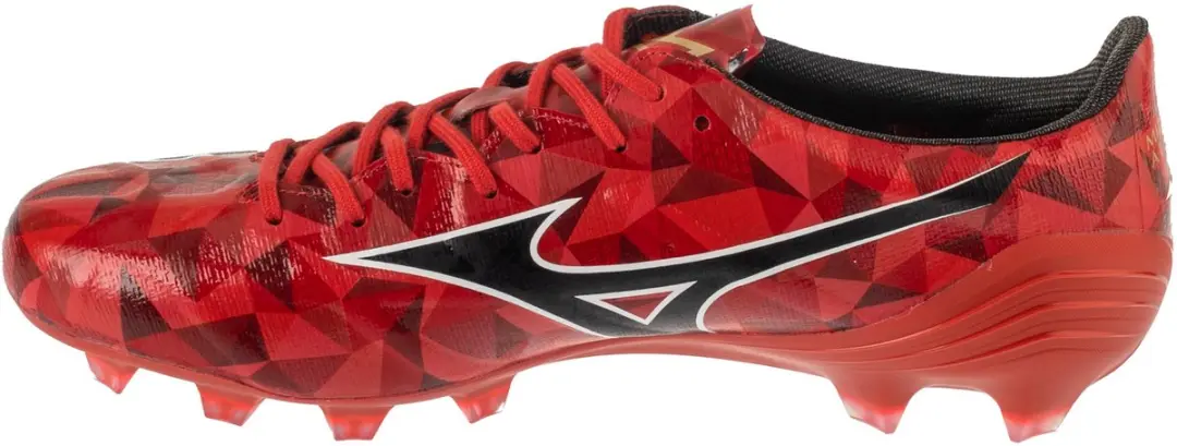 Mizuno Alpha II Elite FG Voetbalschoenen 43 - Morelia 40th Rood/Zwart/Goud