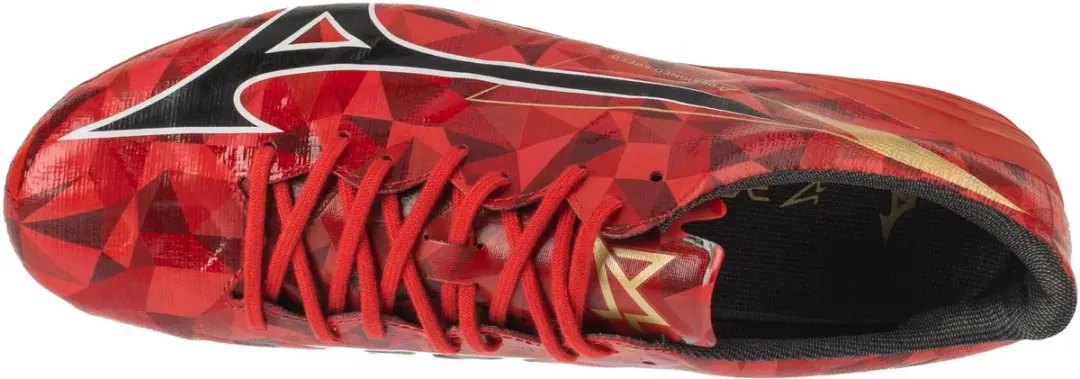 Mizuno Alpha II Elite FG Voetbalschoenen 43 - Morelia 40th Rood/Zwart/Goud