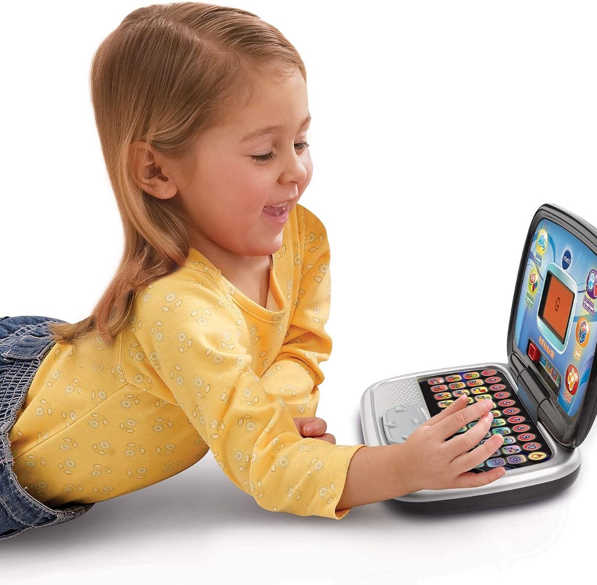 Kinderlaptop Met Muziek - Speelgoed Laptop Opvouwbaar - Kindertablet Vanaf 3 Jaar Met 10 Nummers - Educatief - Met 20 Spelletjes & 30 Nummers