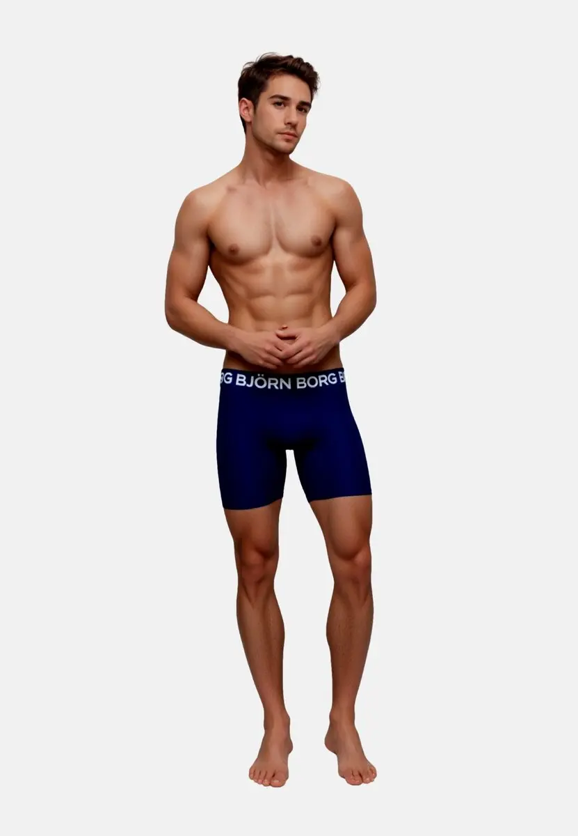 Björn Borg Heren Boxershort 5-Pack - Blauw Combi - afbeelding 6 van 6