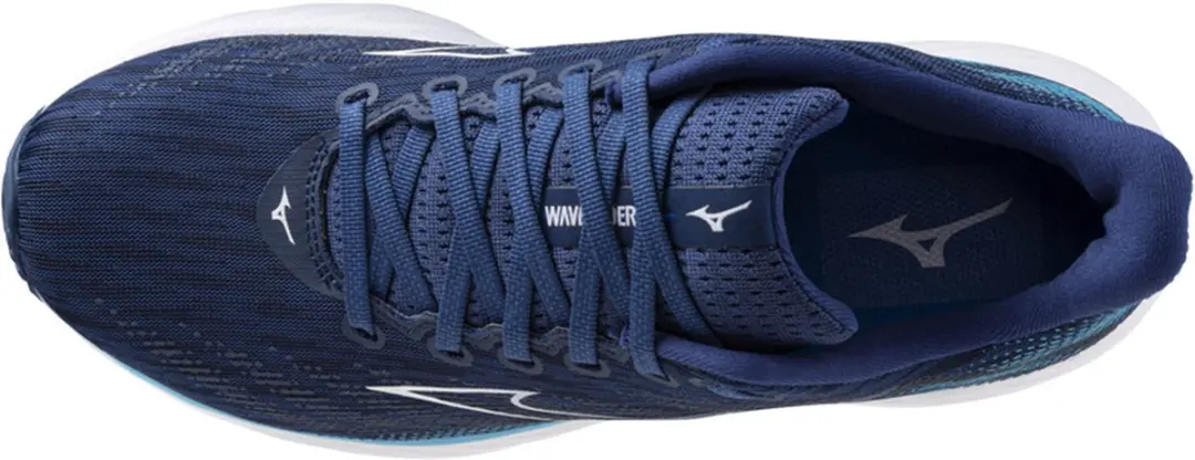 Mizuno Wave Rider 28 Heren - Estate Blue/White - afbeelding 3 van 6