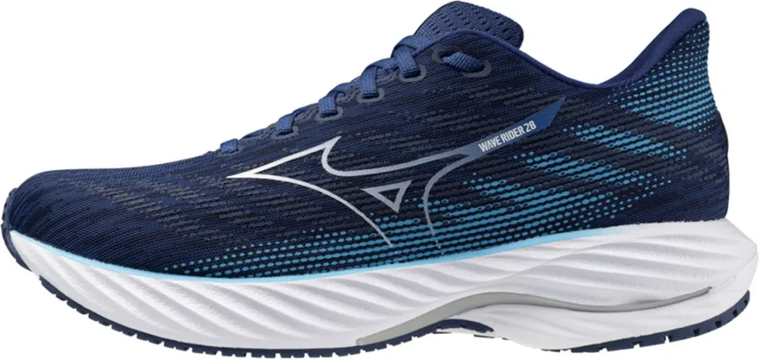 Mizuno Wave Rider 28 Heren - Estate Blue/White - afbeelding 2 van 6