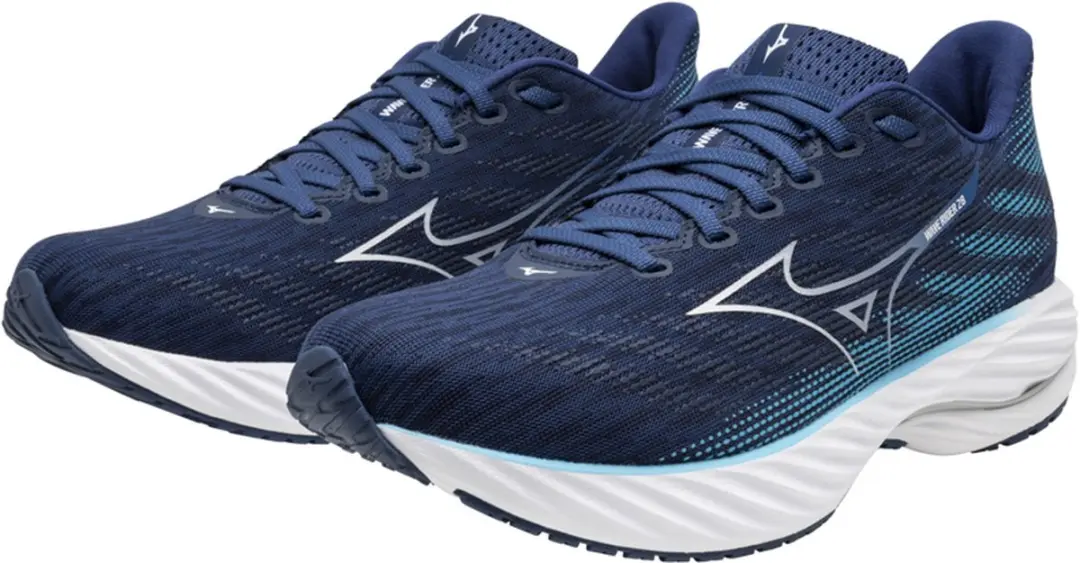 Mizuno Wave Rider 28 Heren - Estate Blue/White - afbeelding 6 van 6