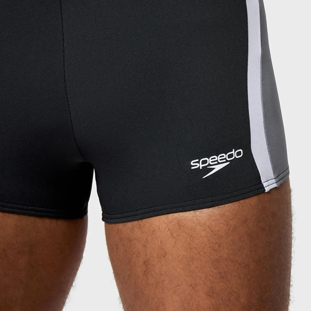 Speedo Solid Splice Aquashort Heren Zwemshort L - Zwart/Grijs - afbeelding 2 van 6