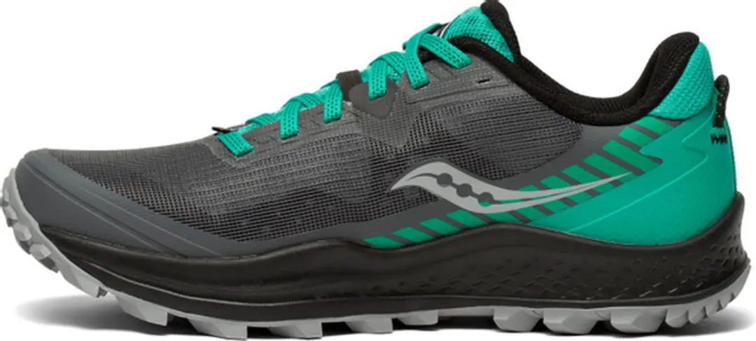 Saucony Peregrine 11 Dames Sportschoenen - Grijs/groen