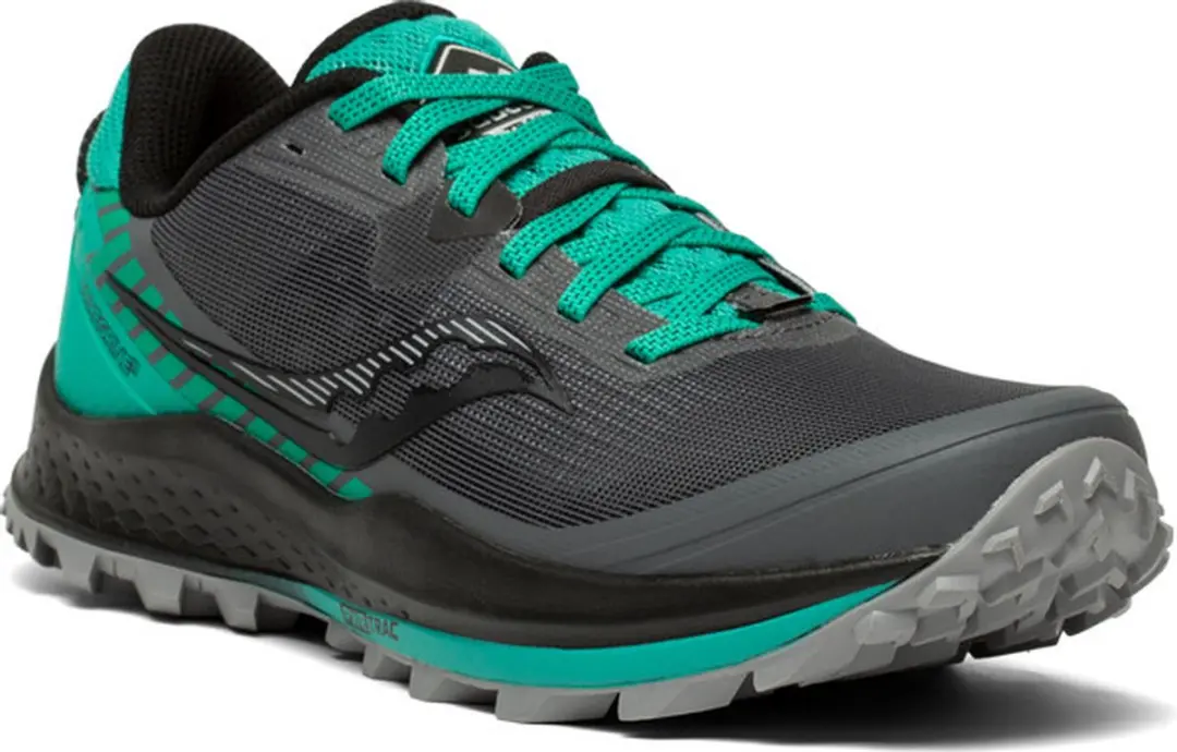 Saucony Peregrine 11 Dames Sportschoenen - Grijs/groen