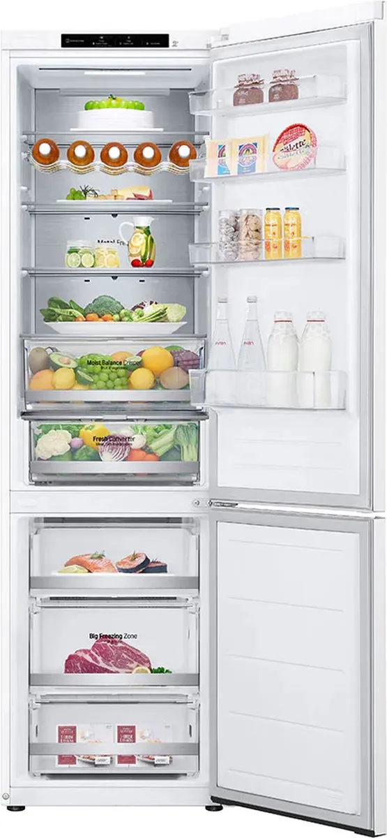 LG GBV5240CSW Koelvriescombinatie - 387L - Wit