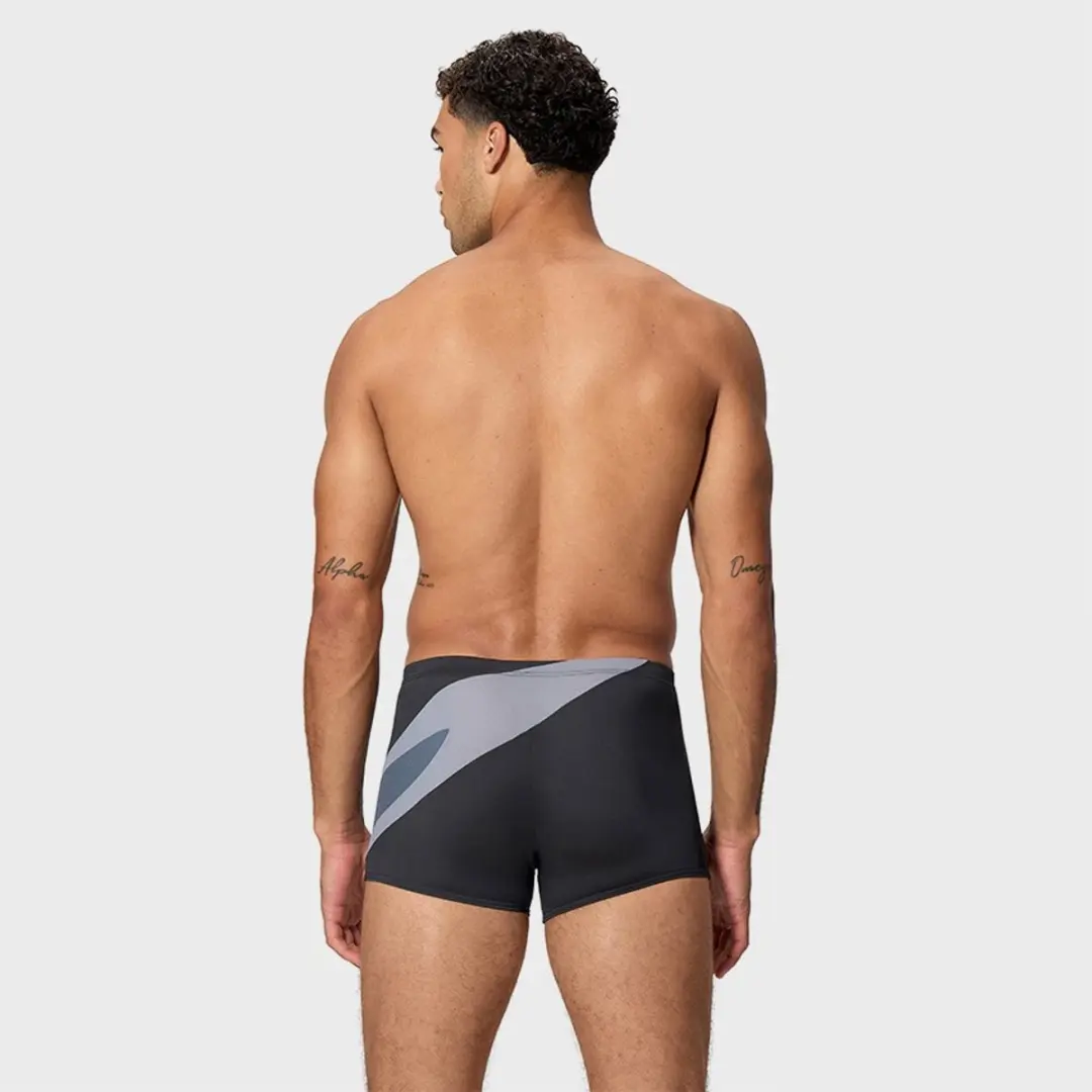 Speedo Hyperboom Aquashort Heren Zwembroek XL - Zwart/Grijs