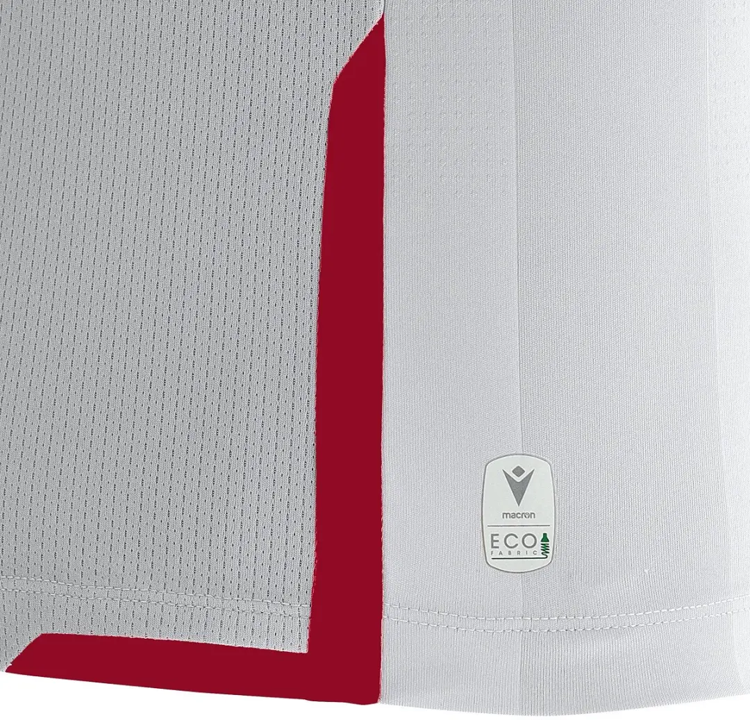 Macron Alioth Heren Shirt Korte Mouw - Rood/Wit L