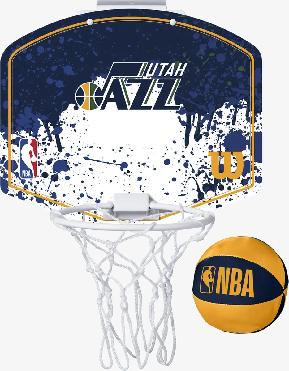 Wilson NBA Utah Jazz Mini Basketbalring - Geel