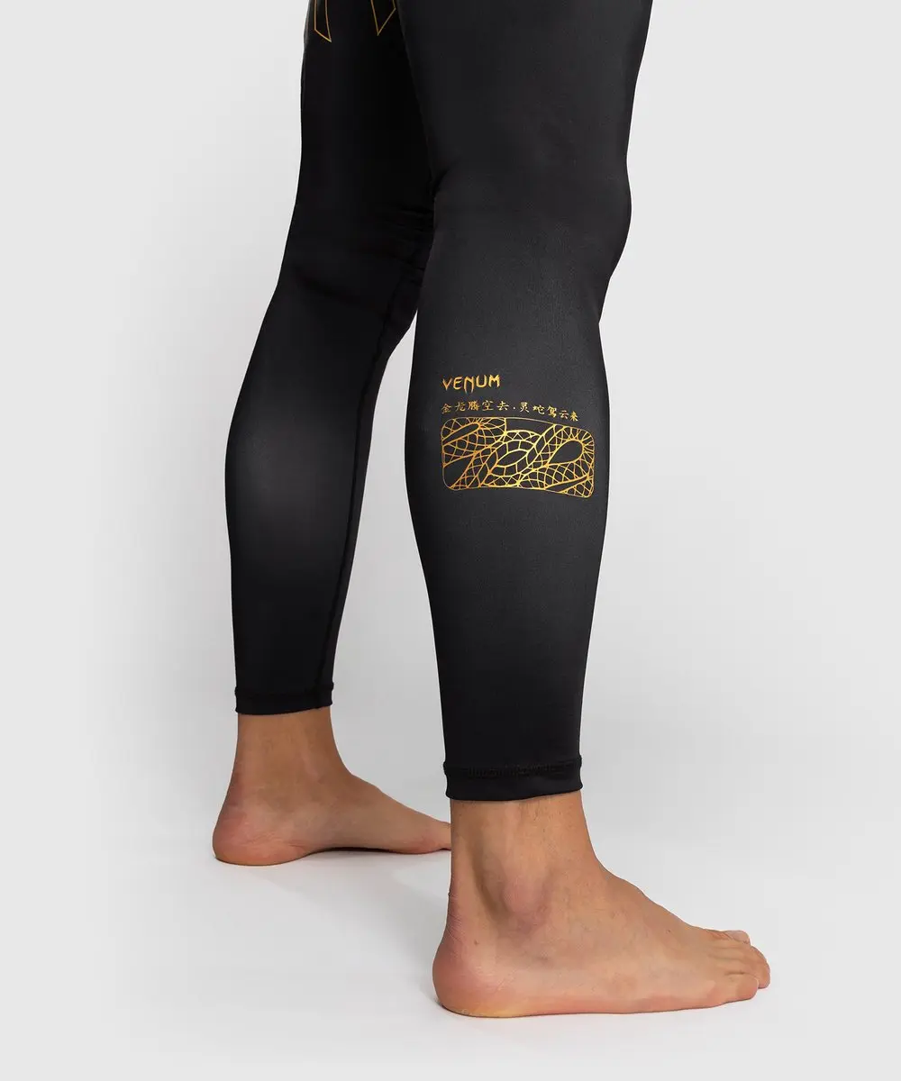 Venum Serpenti Sportlegging - XXL - Zwart/Zilver/Goud