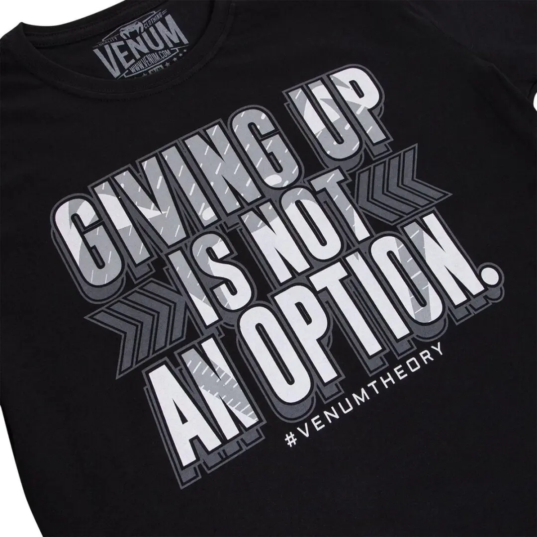 Venum THEORY T-Shirt Katoen - XXL Zwart