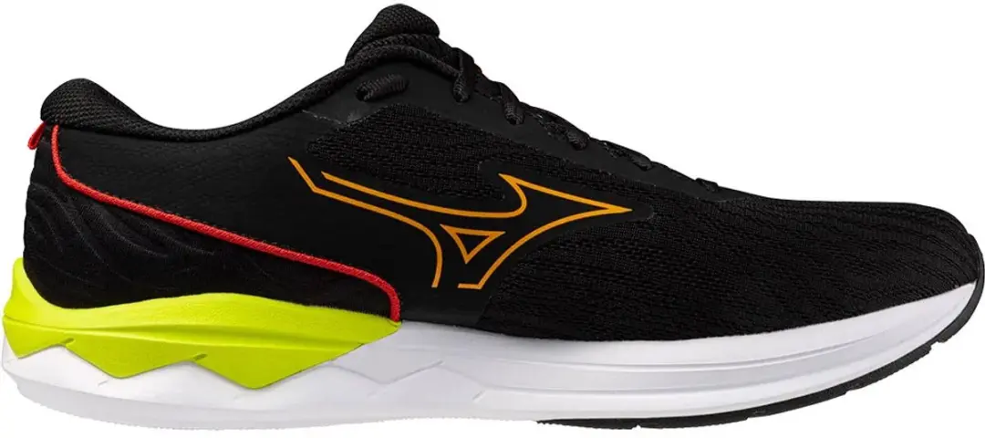 Mizuno Wave Revolt Sportschoenen 46 - Zwart/Oranje/Rood/Limegroen