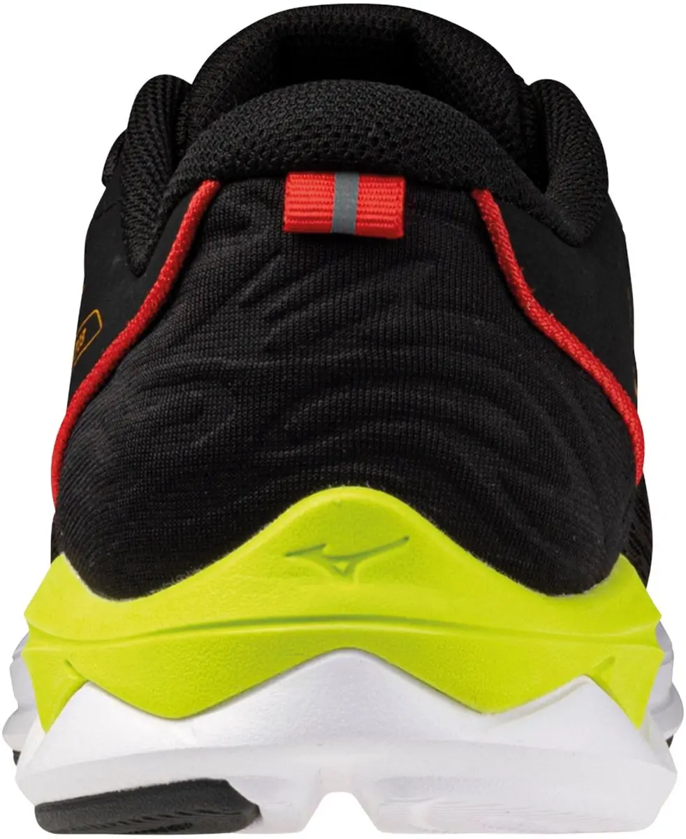 Mizuno Wave Revolt Sportschoenen 46 - Zwart/Oranje/Rood/Limegroen