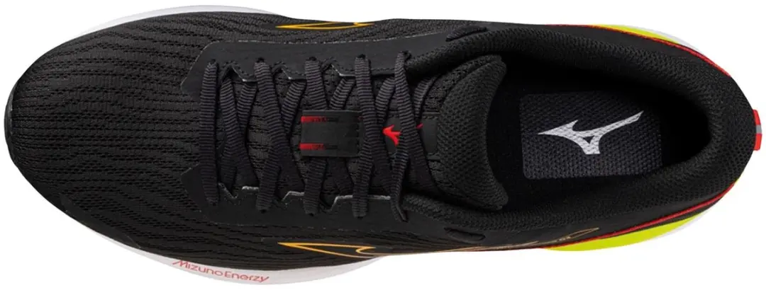 Mizuno Wave Revolt Sportschoenen 46 - Zwart/Oranje/Rood/Limegroen