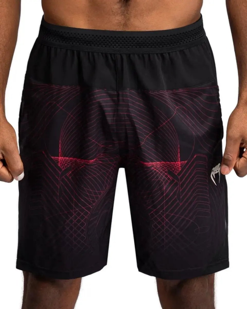 Venum G-Fit Training Shorts Diepzwart/Vuurrood S
