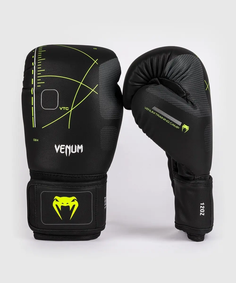 Venum Training Camp 4.0 Bokshandschoenen 10 oz - Zwart/Neo Groen - afbeelding 6 van 6