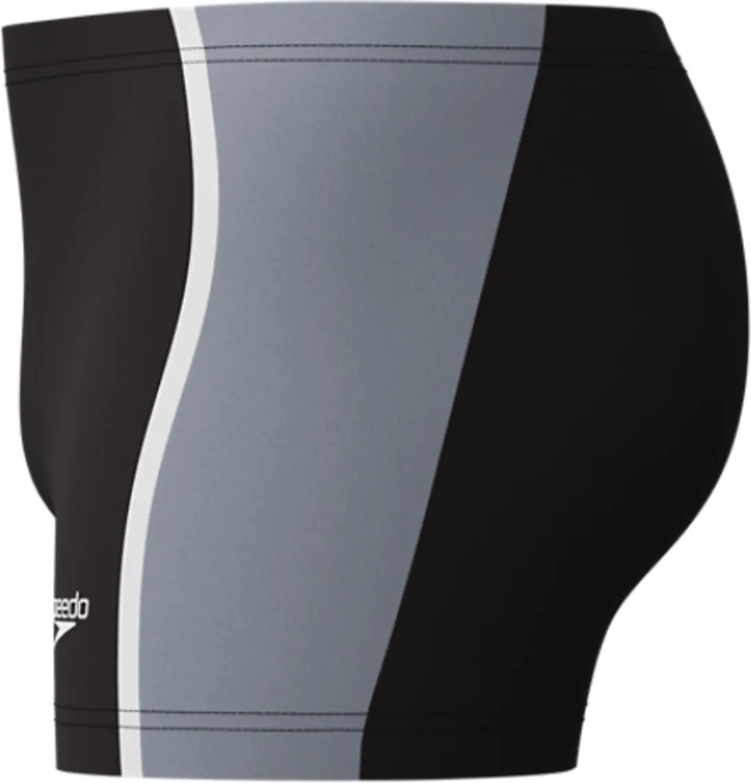 Speedo Solid Splice Aquashort Heren Zwemshort - Zwart/Grijs S
